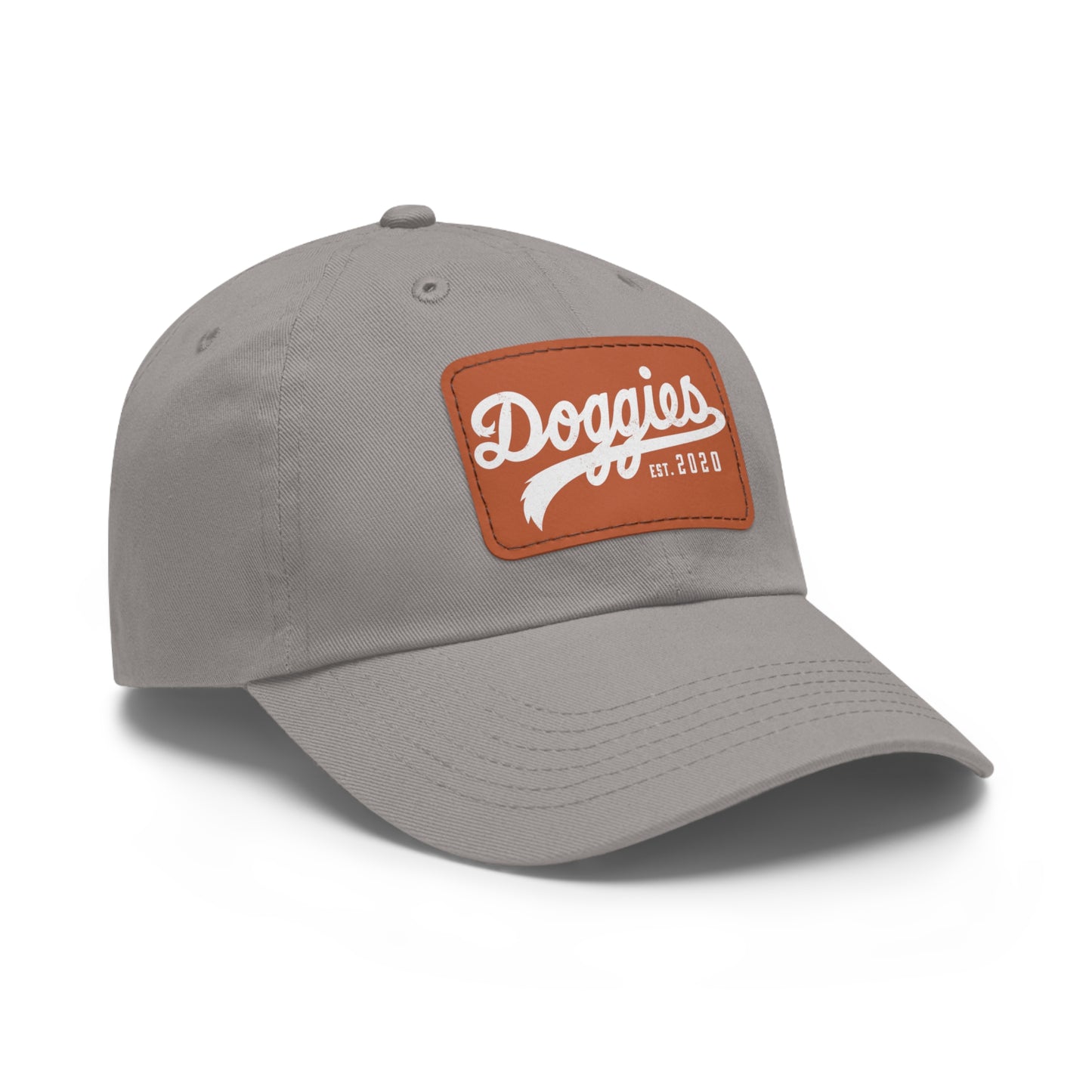 Doggies Est. 2020, Dad Hat with Leather Patch