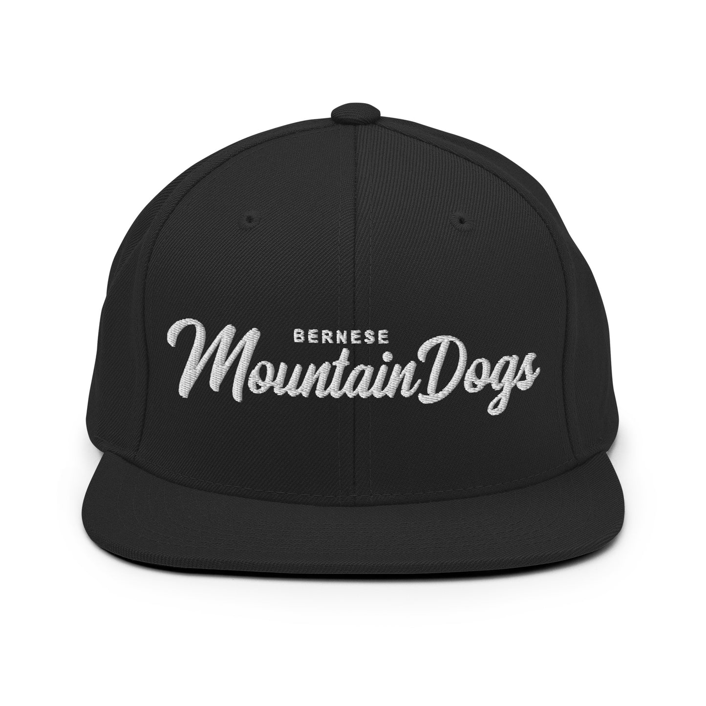 Bernese Mountain Dogs Retro Snapback, Embroidered Print
