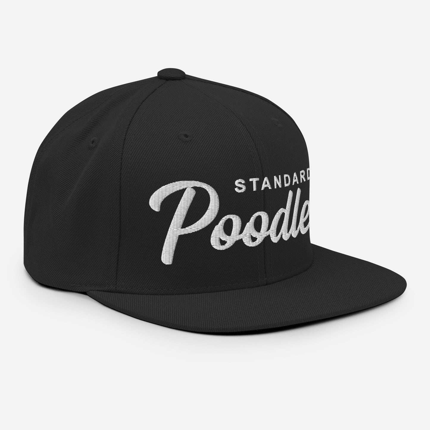 Standard Poodles Retro Snapback, Embroidered Print