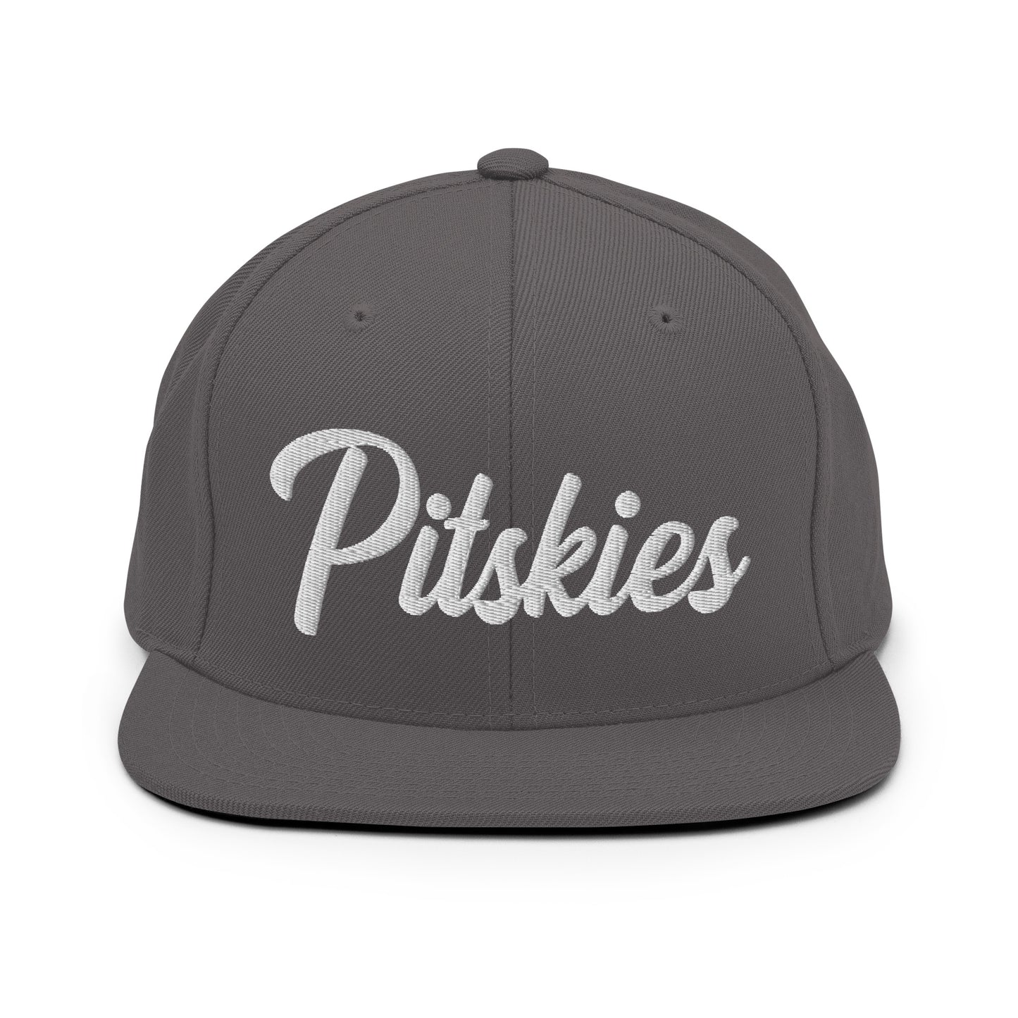 Pitskies (Pitbull Husky Mix) Retro Snapback, Embroidered Print