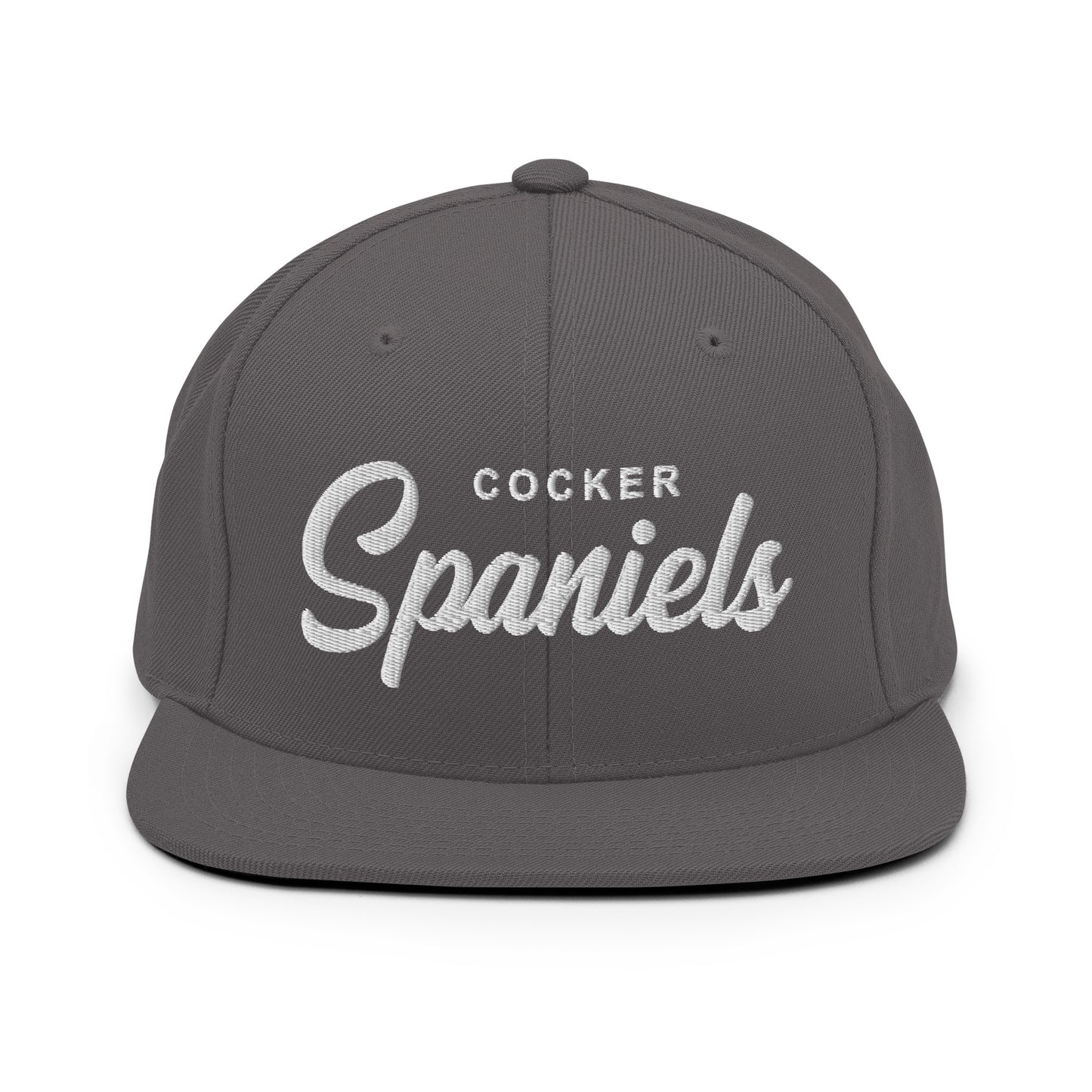 Cocker Spaniels Retro Snapback, Embroidered Print