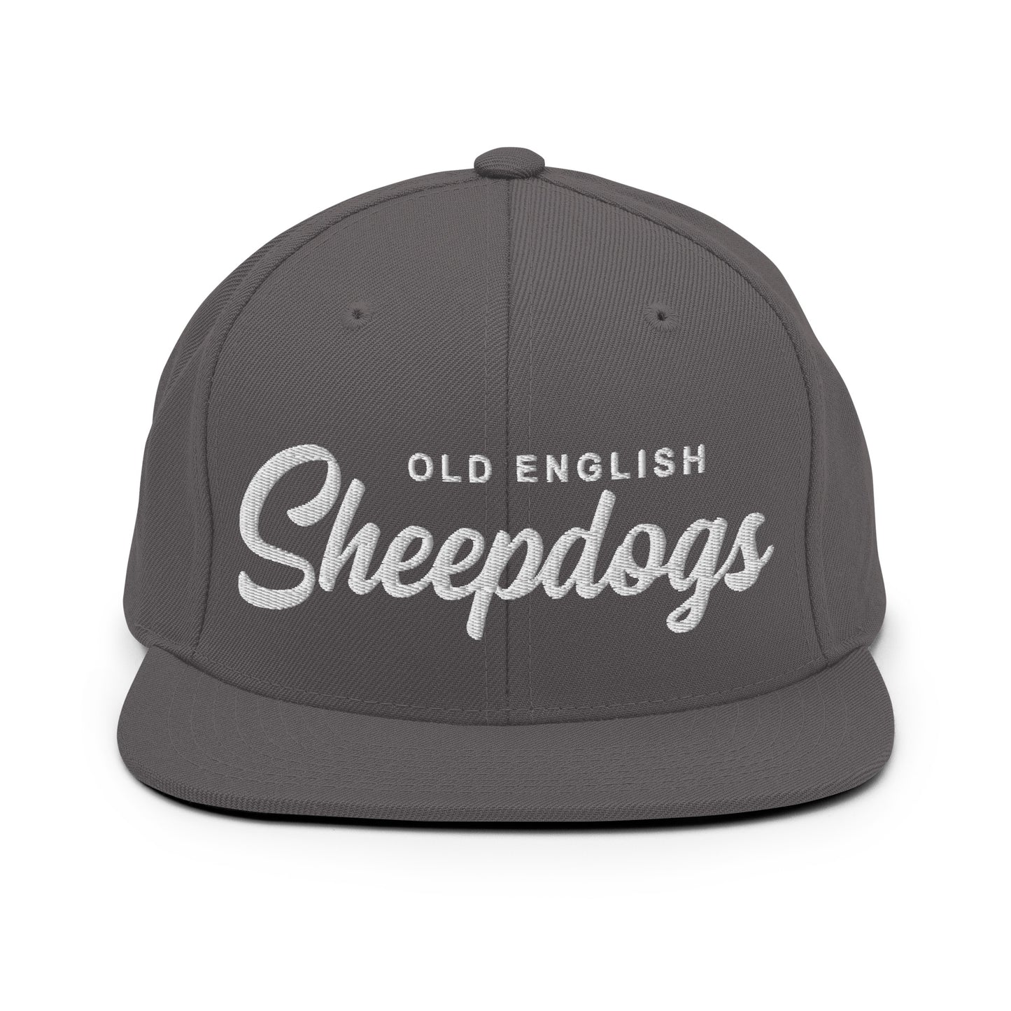 Old English Sheepdogs Retro Snapback, Embroidered Print