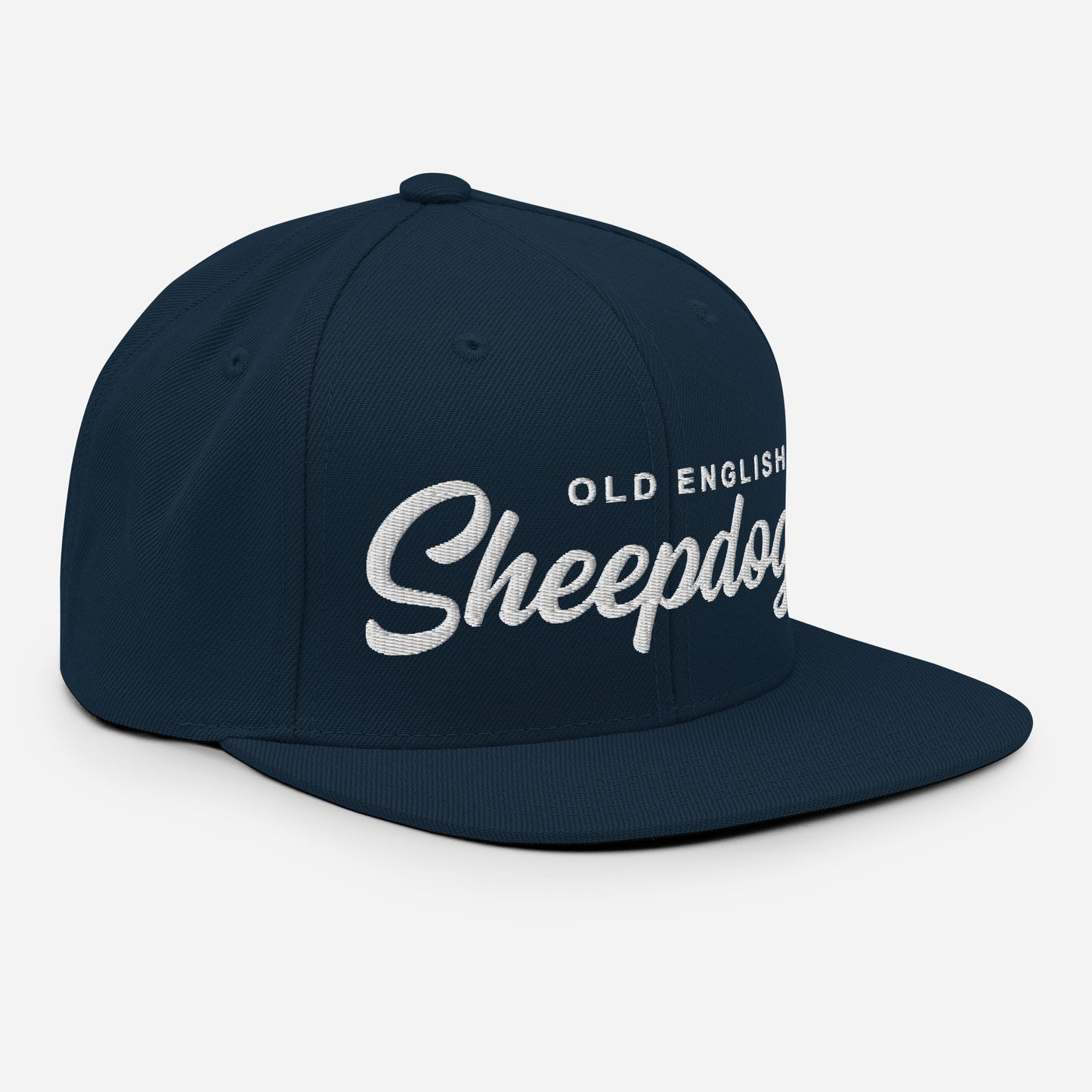 Old English Sheepdogs Retro Snapback, Embroidered Print