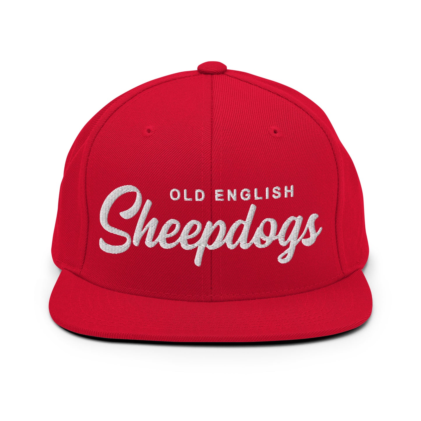 Old English Sheepdogs Retro Snapback, Embroidered Print