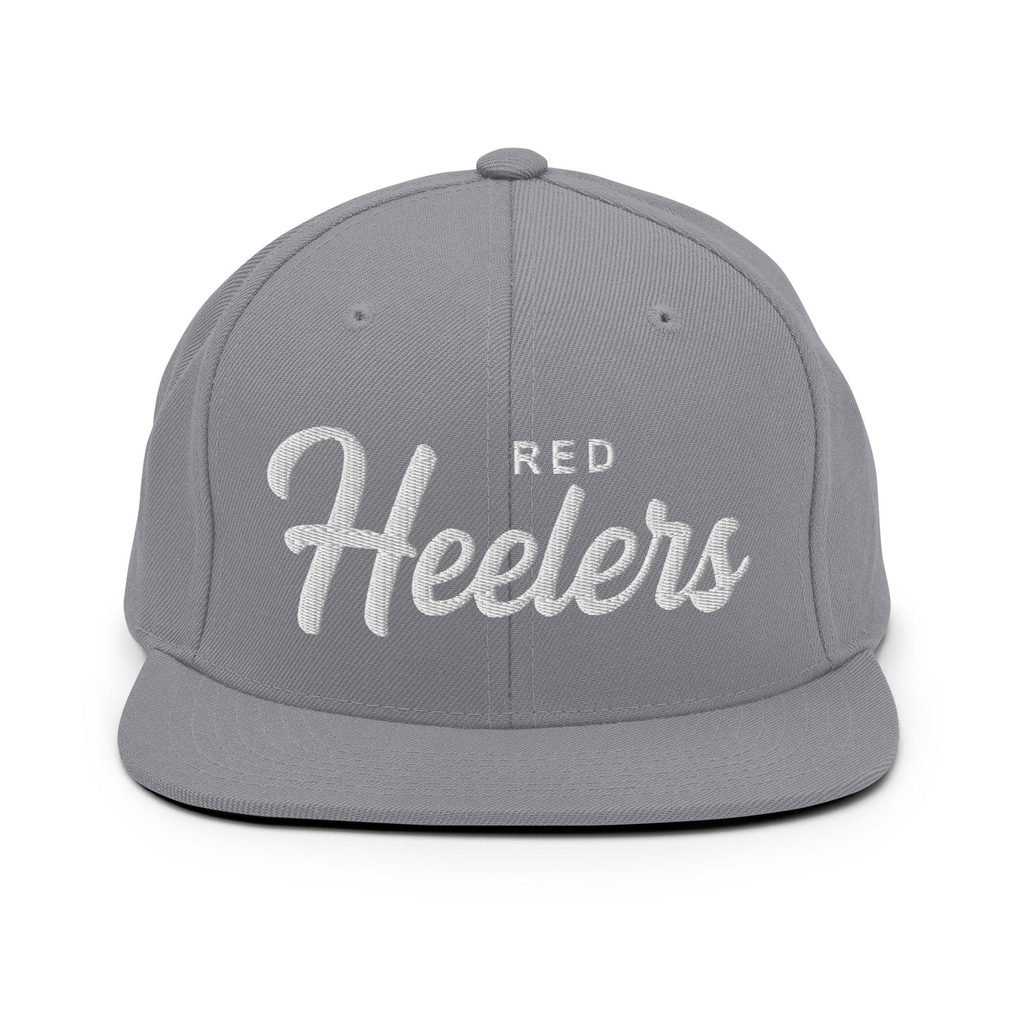 Red Heelers Retro Snapback, Embroidered Print