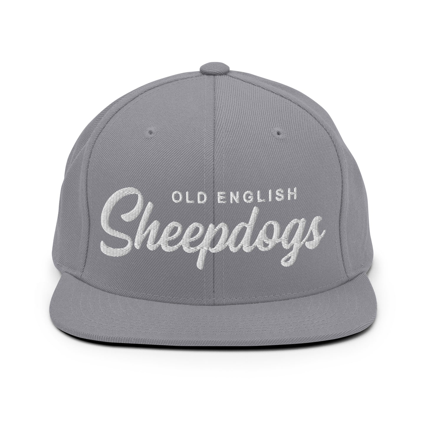 Old English Sheepdogs Retro Snapback, Embroidered Print