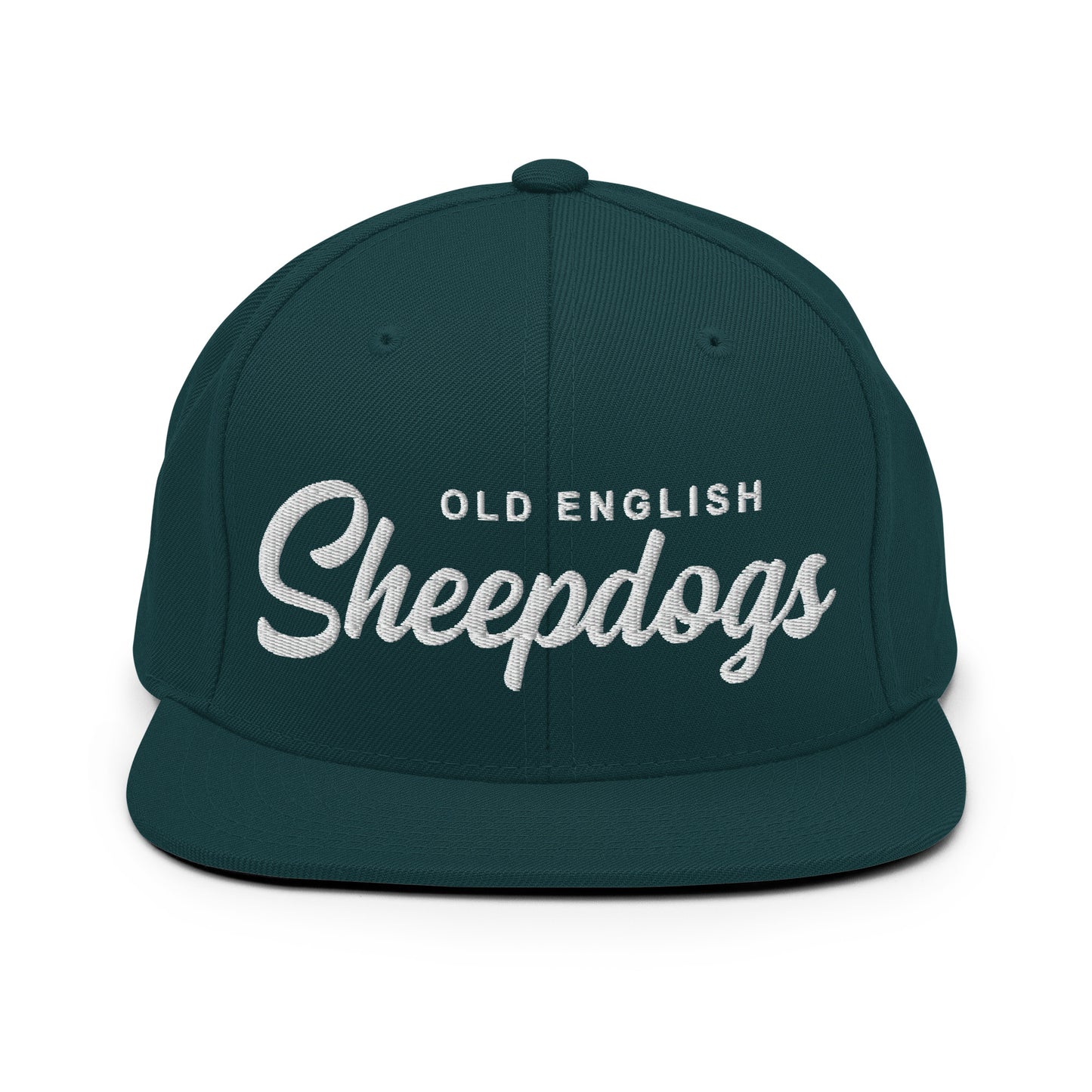Old English Sheepdogs Retro Snapback, Embroidered Print