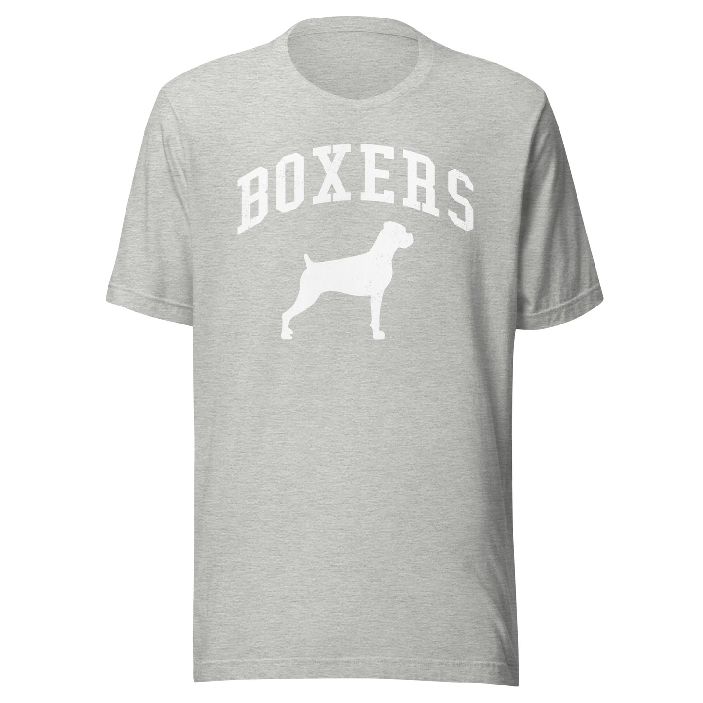 Boxers, Collegiate Unisex Short Sleeve Tee, Classic Colors, Distressed Print