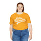 Golden Retrievers Script Unisex Tee, with Distressed White Print