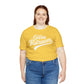 Golden Retrievers Script Unisex Tee, with Distressed White Print