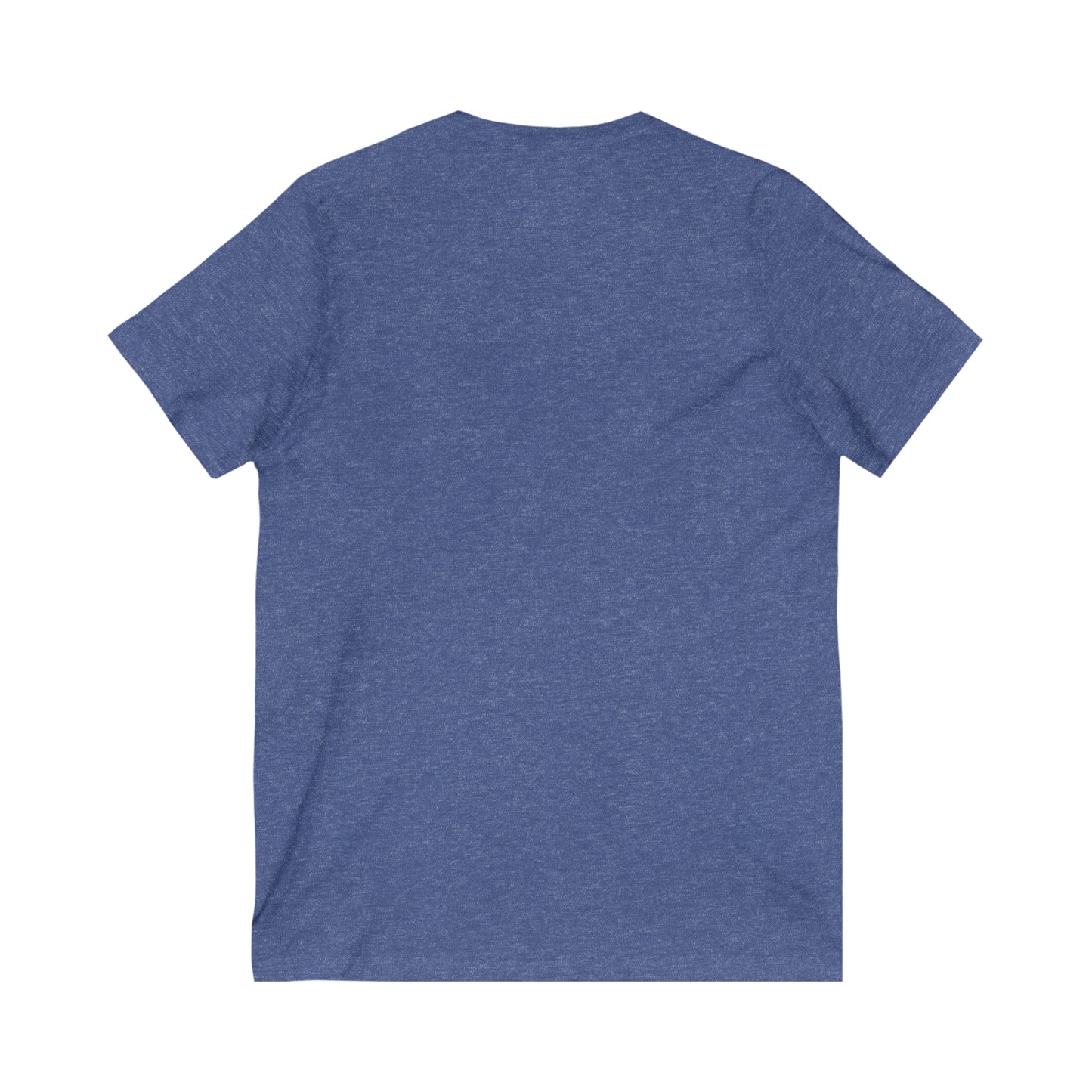 Golden Retrievers Collegiate Unisex V-Neck Tee, with Distressed Gold Print