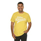 Golden Retrievers Script Unisex Tee, with Distressed White Print