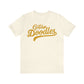 Golden Doodles, Unisex Short Sleeve Tee, Distressed Gold Print