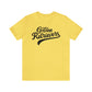 Golden Retrievers Script Unisex Tee, with Distressed Black Print
