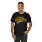 Golden Doodles, Unisex Short Sleeve Tee, Distressed Gold Print
