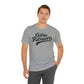 Golden Retrievers Script Unisex Tee, with Distressed Black Print