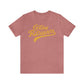 Golden Retrievers Script Unisex Tee, with Distressed Gold Print
