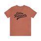 Golden Retrievers Script Unisex Tee, with Distressed Black Print