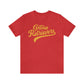 Golden Retrievers Script Unisex Tee, with Distressed Gold Print