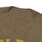Golden Retrievers Collegiate Unisex Tee, with Distressed Gold Print