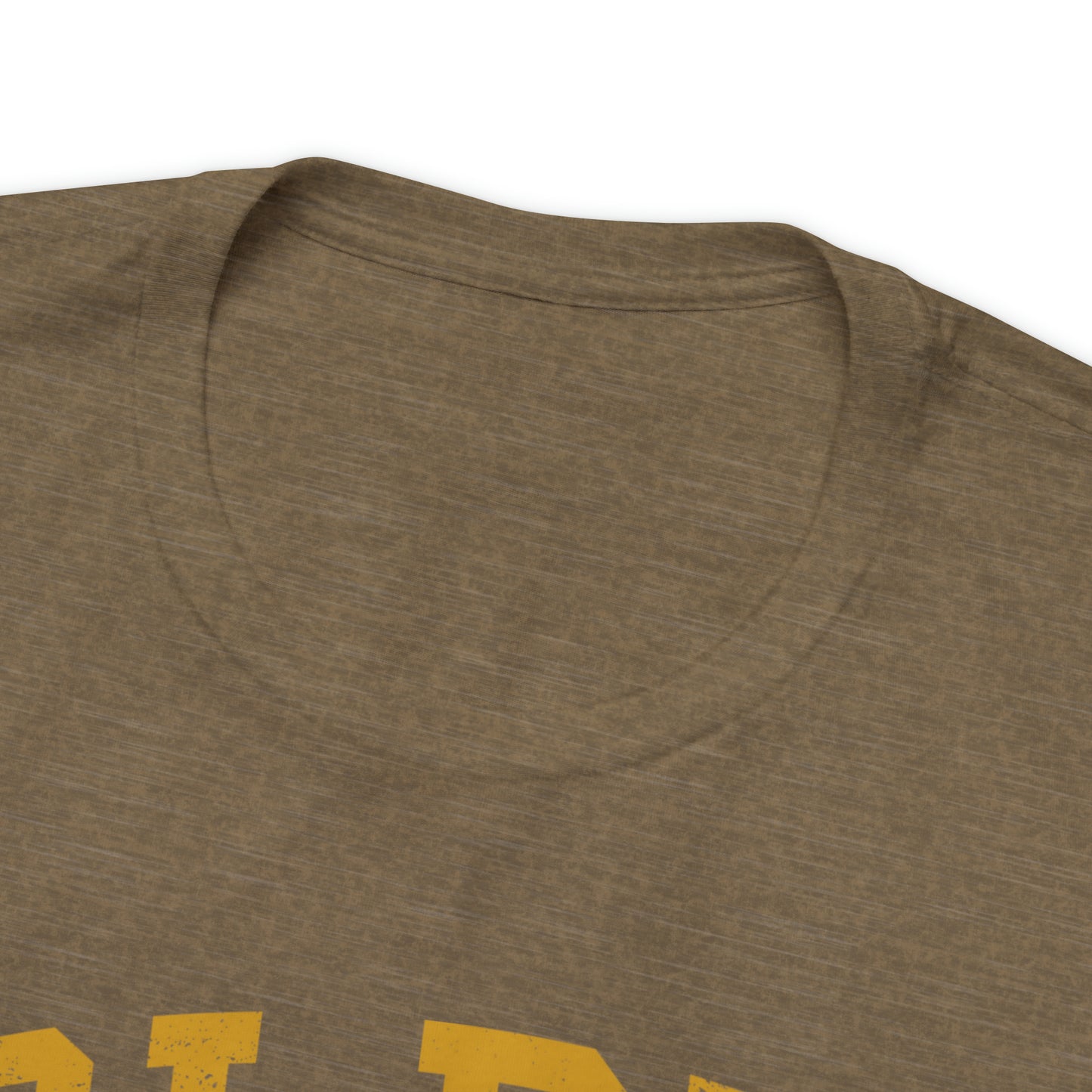 Golden Retrievers Collegiate Unisex Tee, with Distressed Gold Print