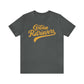 Golden Retrievers Script Unisex Tee, with Distressed Gold Print