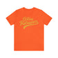 Golden Retrievers Script Unisex Tee, with Distressed Gold Print