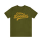 Golden Doodles, Unisex Short Sleeve Tee, Distressed Gold Print