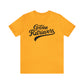 Golden Retrievers Script Unisex Tee, with Distressed Black Print