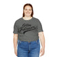 Golden Retrievers Script Unisex Tee, with Distressed Black Print