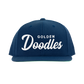 Golden Doodles Retro Snapback, White Embroidered Print