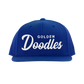Golden Doodles Retro Snapback, White Embroidered Print