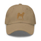 AKITAS Silhouette Dad Hat, Embroidered Print