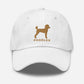 POODLES Silhouette Dad Hat, Embroidered Print