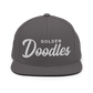 Golden Doodles Retro Snapback, White Embroidered Print