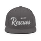 Mutt Rescues Retro Snapback, Embroidered Print