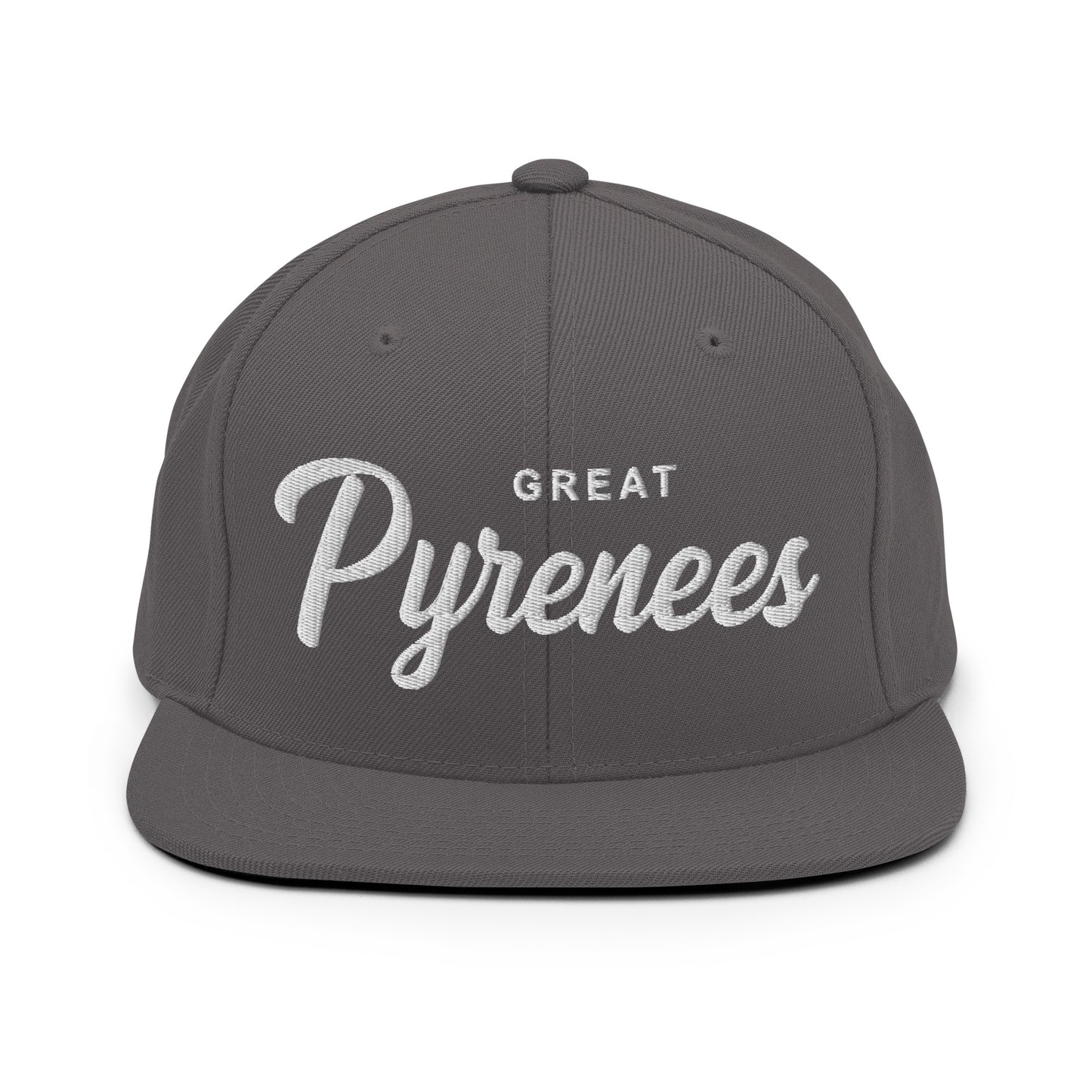 Great Pyrenees Retro Snapback, Embroidered Print