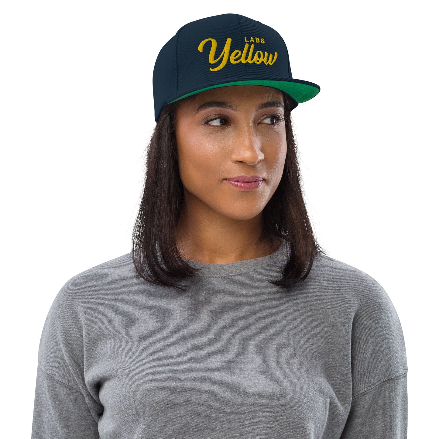 YELLOW Labs Retro Snapback, Embroidered Print