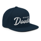 Golden Doodles Retro Snapback, White Embroidered Print