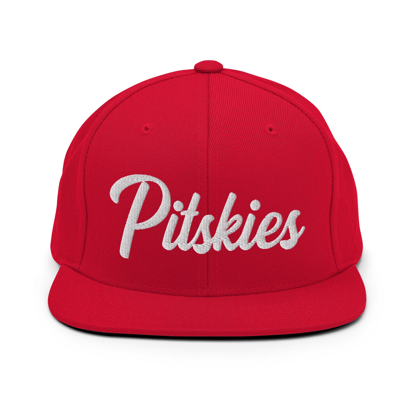 Pitskies (Pitbull Husky Mix) Retro Snapback, Embroidered Print