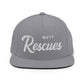 Mutt Rescues Retro Snapback, Embroidered Print