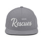 Dog Rescues Retro Snapback, Embroidered Print