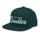Golden Doodles Retro Snapback, White Embroidered Print