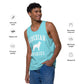 Siberian Huskies Collegiate Men’s Premium Tank Top, with Distressed Print