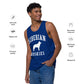 Siberian Huskies Collegiate Men’s Premium Tank Top, with Distressed Print